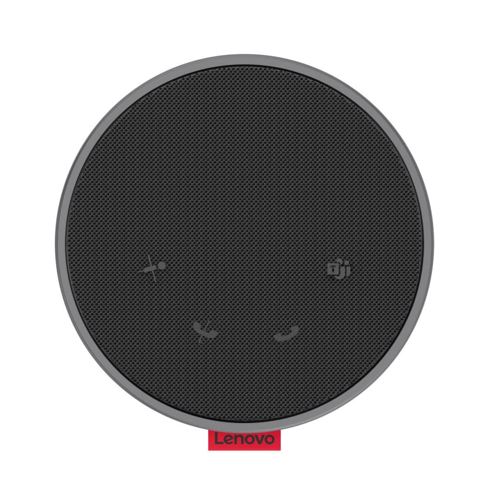 Lenovo Go Speakerphone (USB-C) | Microsoft Teams Certified | Dual omnidirectional mics with 1.5m Range | 3X Noise Reduction | 265g Light | Far-Field Pick-up Technology | Acoustic Echo Cancellation